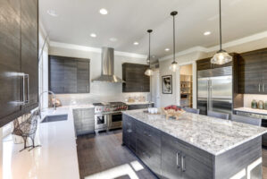 Countertops and stainless steel appliances. Heat resistance, stain protection, and streak-free finishes.